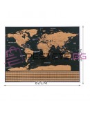 Скреч карта на света със знамена